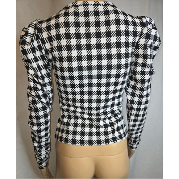 Guess | Checked Black and White | Top | Size X SMALL - Picture 6 of 8